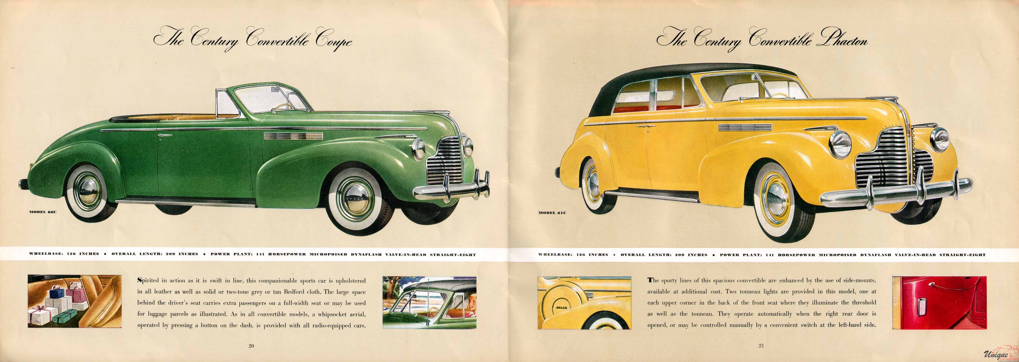 1940 Buick Brochure Page 2